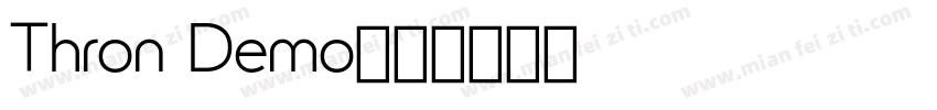 Thron Demo字体转换